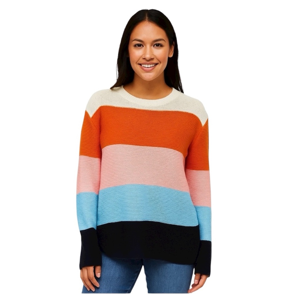 LOFT striped sweater small petite NWOT